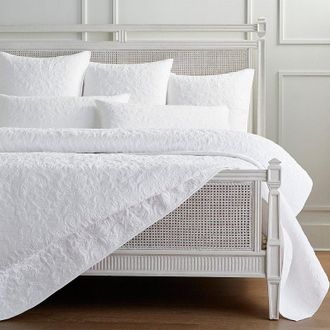 Frontgate Cadence Quilted Bedding Collection - Natural, Coverlet in Natural, King/Cal King Coverlet in Natural - Frontgate