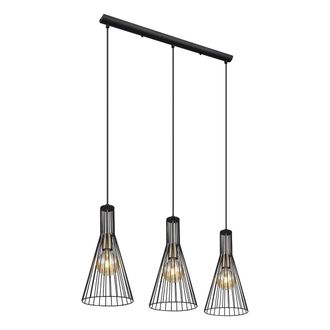 Globo Lighting L&aacute;mpara Colgante - Milli - Negro - Metal - Gran L&aacute;mpara - Globo