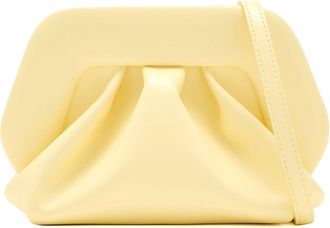 Themoir&egrave; Structured Pastel Yellow Vegan Fabric Shoulder Bag