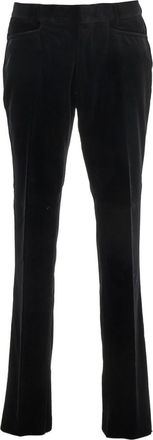 Tom Ford Black Slim Fit Velvet Trousers