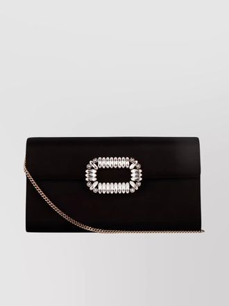 Roger Vivier silk satin clutch bag