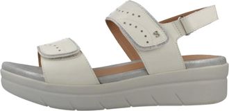 Stonefly Aqua III Sandal - Dames - Sleehakken - Wit - 38 EU - Leer - Schoenen