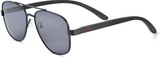 Earth Wood Reine Polarized Sunglasses in Bamboo/green at Nordstrom