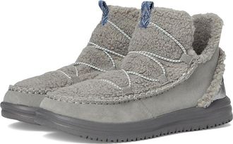 Hey Dude Camden Suede Cozy Womens Boots Charcoal : 11 M, Leather