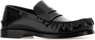 Bottega Veneta Womens Truman Loafer Black Leather
