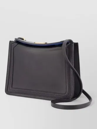 Lanvin compagnon 16 asymetrical leather shoulder bag