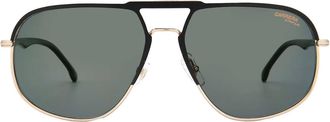 Carrera Polarized Grey Green Pilot Mens Sunglasses CARRERA 318/S 02M2/Q3 60