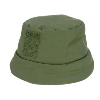 Loewe Pre-owned Accessories, male, Green, Size: ONE SIZE Pre-owned Puffer Bucket Hat