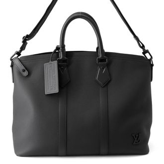 Louis Vuitton Black Noir Leather Handbag Tote Bag (Pre-Owned)