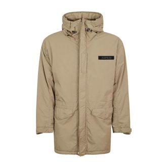 Aspesi Lichtgewatteerd Nylonjack - Heren - Mantels - Bruin - Maat: XL Nylon