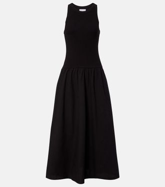 Velvet Romilly cotton-blend midi dress
