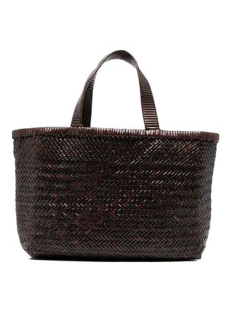 Maneb&igrave; Medium Leather Tote Bag
