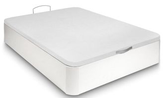 BeZen Canap&eacute; madera alta resistencia blanco - 135x200 - con montaje