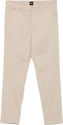 BOSS Pantaloni con applicazione logo - Toni neutri