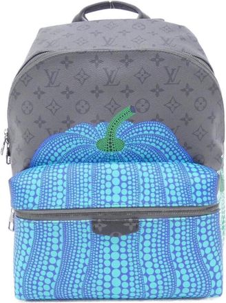 Louis Vuitton Black Gris Coated Canvas Backpack (Pre-Owned)