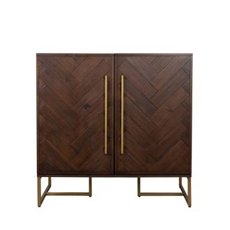 Dutchbone Mueble bar de acacia marr&oacute;n