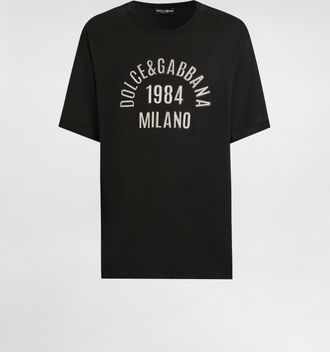 Dolce & Gabbana Cotton T-shirt - Man T-shirts And Polos Black 44