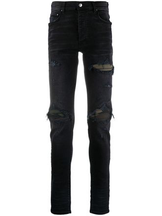 Amiri distressed skinny jeans - Black