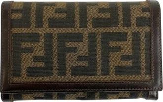 Fendi Pre-owned Wallets, female, Brown, Size: ONE SIZE Pre-owned Vintage Canvas Wallet