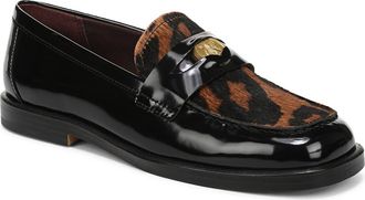 Franco Sarto Bessy Coin Loafer in Black Multi at Nordstrom, Size 8.5