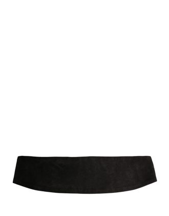 Dolce & Gabbana Black Velvet Wide Belt Waist Cummerband Mens Men