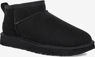 UGG Shearling-gef&uuml;tterte Wildlederstiefeletten W Classic Ultra Mini