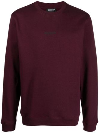 Dondup Felpa con stampa logo - Rosso