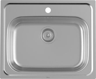 Roca Roca - Fregadero De 1 Cubeta De Acero Inoxidable Victoria Medidas: 600x490x160 Mm