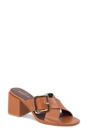 Chocolat Blu Eiko Block Heel Sandal in Whiskey Leather at Nordstrom, Size 6.5-7Us