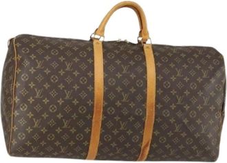 Louis Vuitton Pre-owned Weekend Bags, female, Brown, Size: ONE SIZE Pre-owned Canvas Weekend Bag