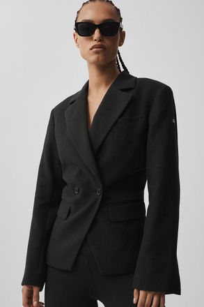 Alo | Cinch Blazer Jacket in Black, Size: Medium