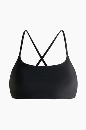 H&M Sports Bikini Top in Black at Nordstrom, Size 14