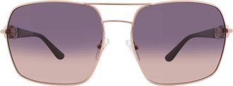 Guess Smoke Gradient Navigator Ladies Sunglasses GU00159 28B 63
