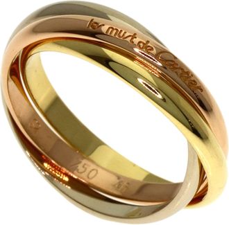 Cartier Trinity Yellow Gold (18K) Pink Gold (18K) White Gold (18K) Band Ring (Pre-Owned)