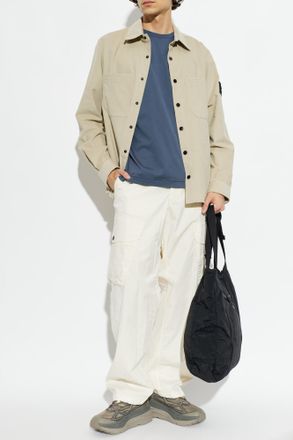 Stone Island Corduroy Shirt, Mens, Beige