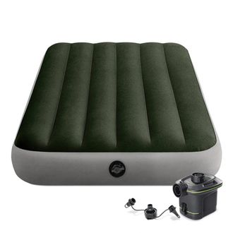 Intex Colch&oacute;n Hinchable De 191x99x25 Cm Con Bomba El&eacute;ctrica Intex
