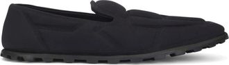 Dolce & Gabbana Zwarte platte schoenen met 3D-effect - Heren - Loafers - Zwart - 41 EU - Schoenen