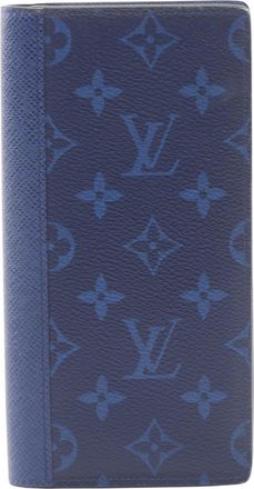 Louis Vuitton Blue Cobalt Taigarama Long Wallet (Bi-Fold) (Pre-Owned)