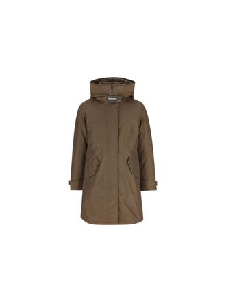 Woolrich Authentic 3 In 1 Parka Hooded Cotton-Blend Parka