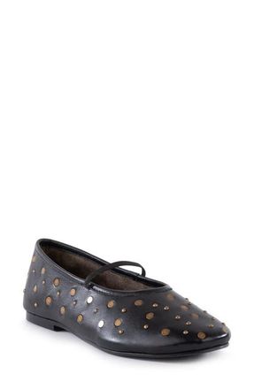 Seychelles Neon Moon Stud Mary Jane Flat in Black at Nordstrom, Size 6