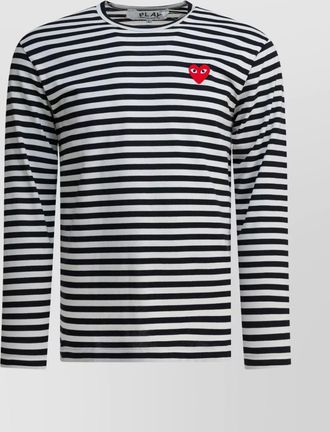 Comme Des Garçons long sleeve striped crew neck t-shirt