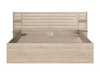 VENTE-UNIQUE.COM Base de cama melamina color natural claro 180 x 200 cm