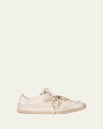 Miu Miu Canvas Espadrille Low-Top Sneakers