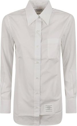 Thom Browne Dames, Blouses & Shirts, Wit, Maat: S Katoen