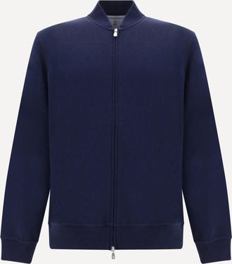 Brunello Cucinelli Felpa in cotone con zip Man XL
