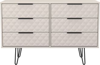 Lewis's Harlequin 6 Drawer Midi Chest in Kashmir Matt - Ready Assembled - Lewiss Home | TJ Hughes
