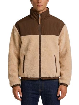 Ami Beige Regular Fleece Jacket