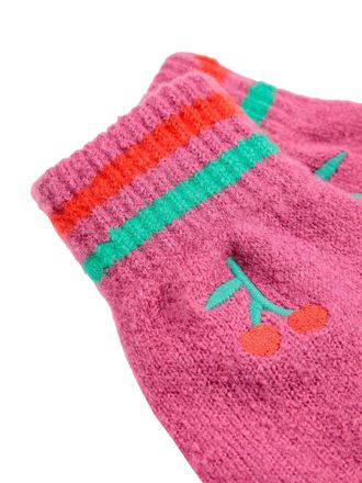 Bobo Choses Knitted Gloves - Fuchsia