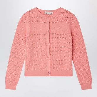 BONPOINT Cardigan Mia con ciliegie e note musicali in misto lana