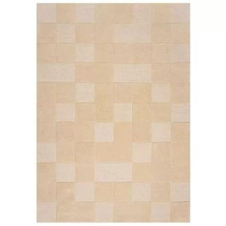Novatrend Alfombra de sal&oacute;n de lana beige 120x170 cm